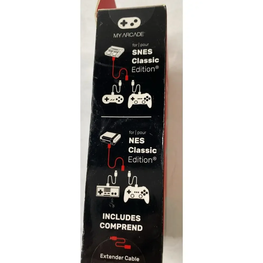 Gamepad Extender Cable Nintendo SNES Classic Edition Console 10' NEW lot-PQR-01